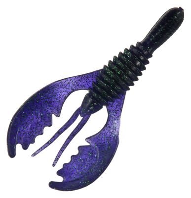 Gambler Lures Mega Daddy Hurricane Craw with oversized pincers for bass from cover.