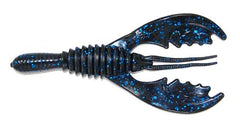 Gambler Lures Megadaddy blue glitter craw bait attracts big bass from cover