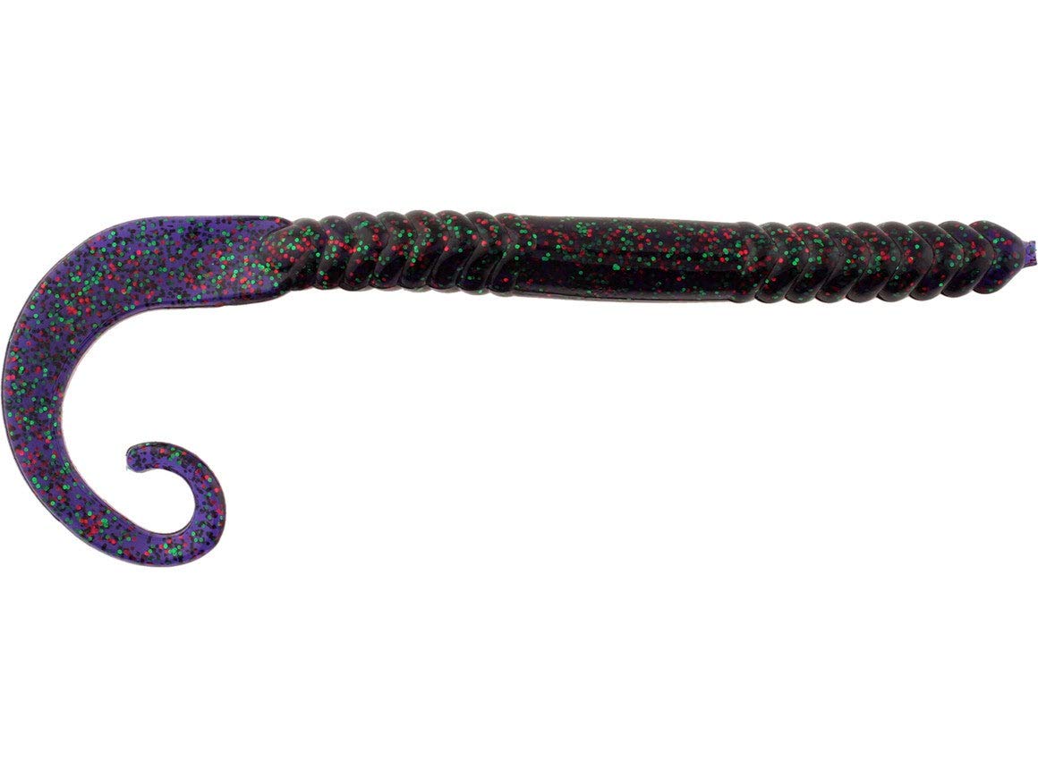 Gambler Ribbon Tail Worm 7-inch Pack 12 displaying dynamic swimming action for bass and panfish