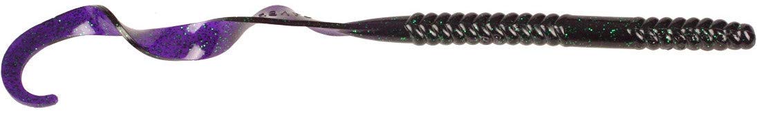 Gambler RT13003 ribbon tail worm in June Bug color delivering strong swimming action for bass
