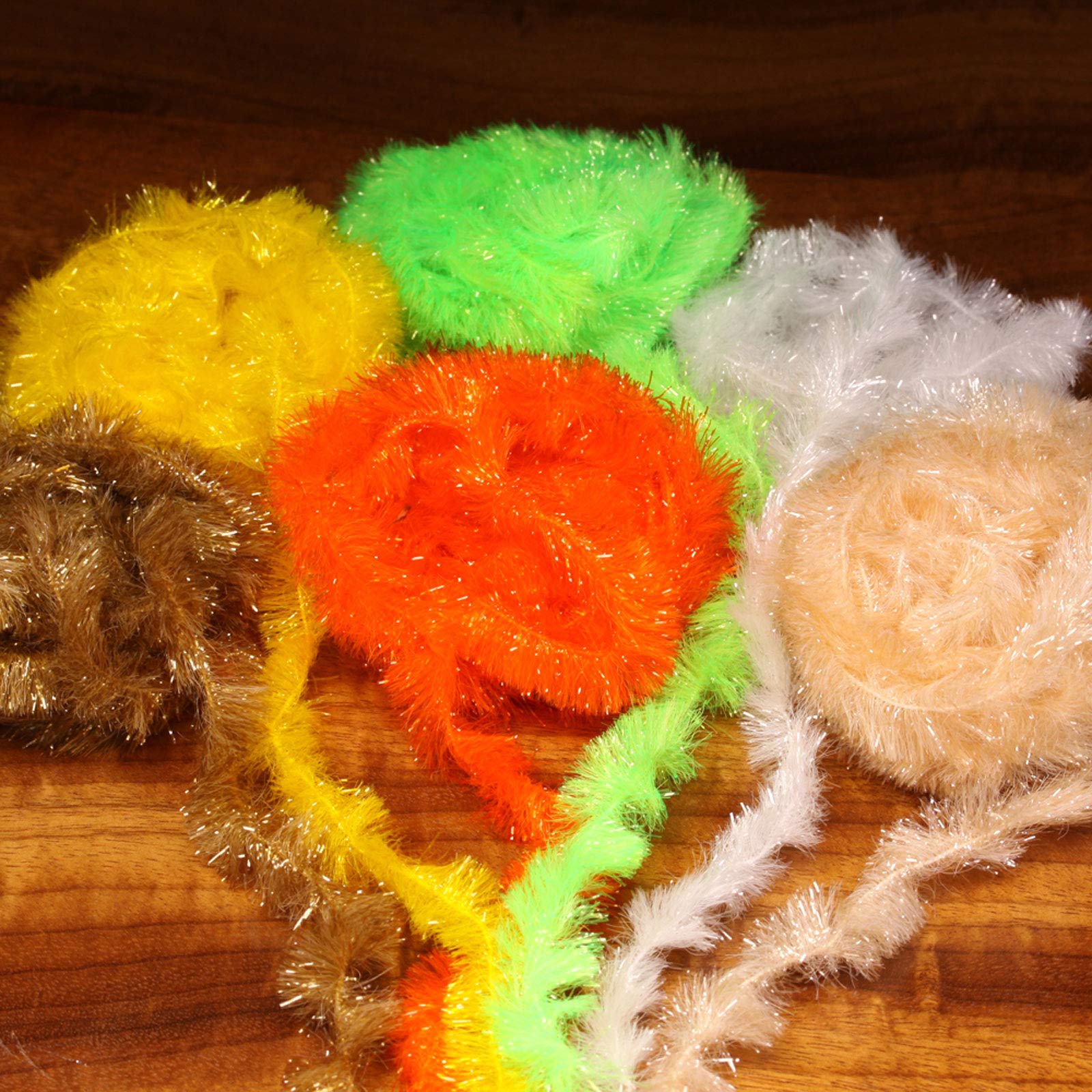 Game Changer Chenille Bonefish Tan enhances mini GameChanger flies with translucence.