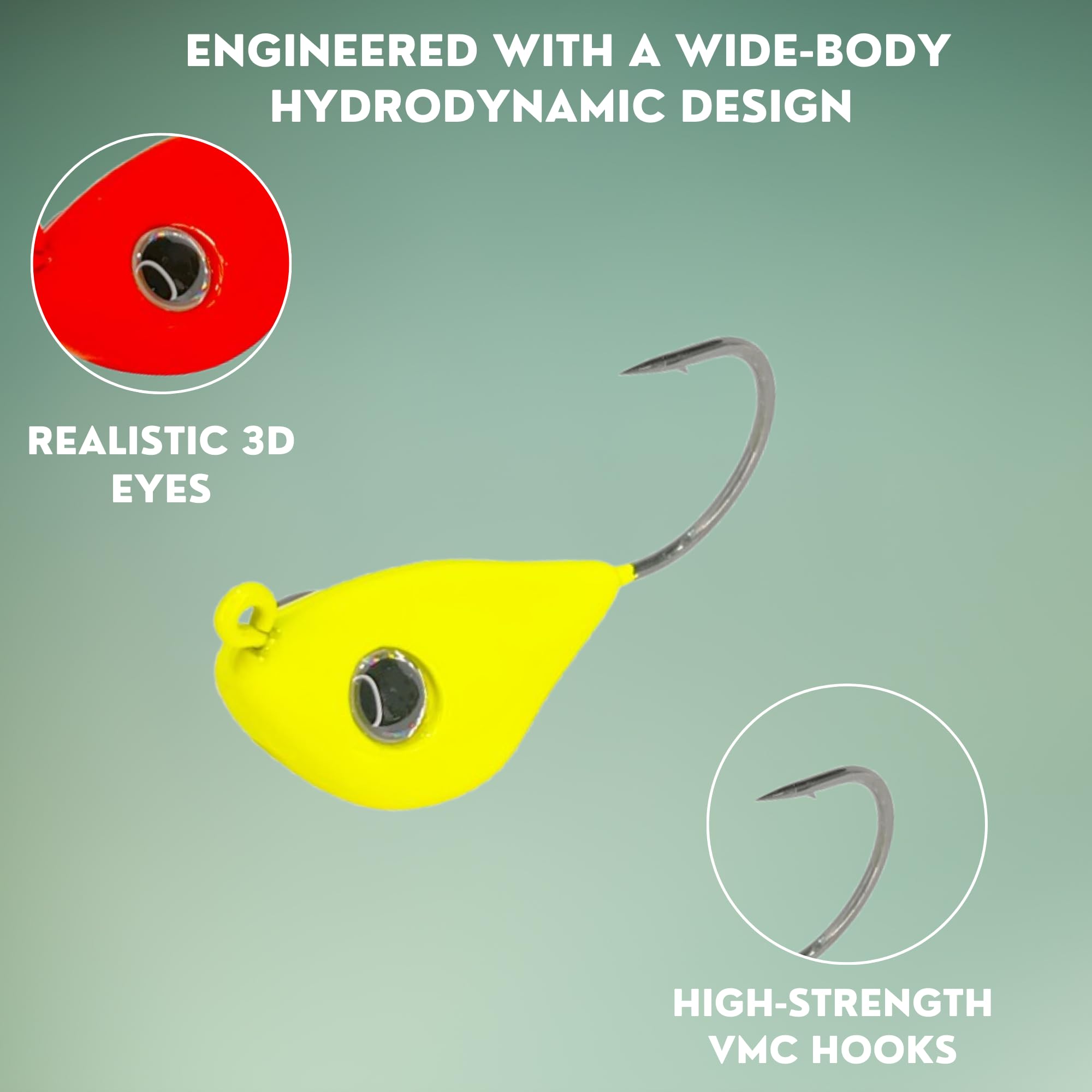 Game On Lures Rock Bottom Jig VMC Hooks for superior penetration and secure hookups