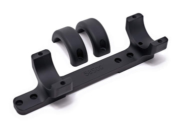 Game Reaper Browning Bar high-mount in black 30mm showing precise alignment for accuracy