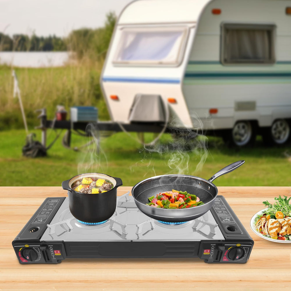 GAMIGIME portable stove with carrying case for travel convenience