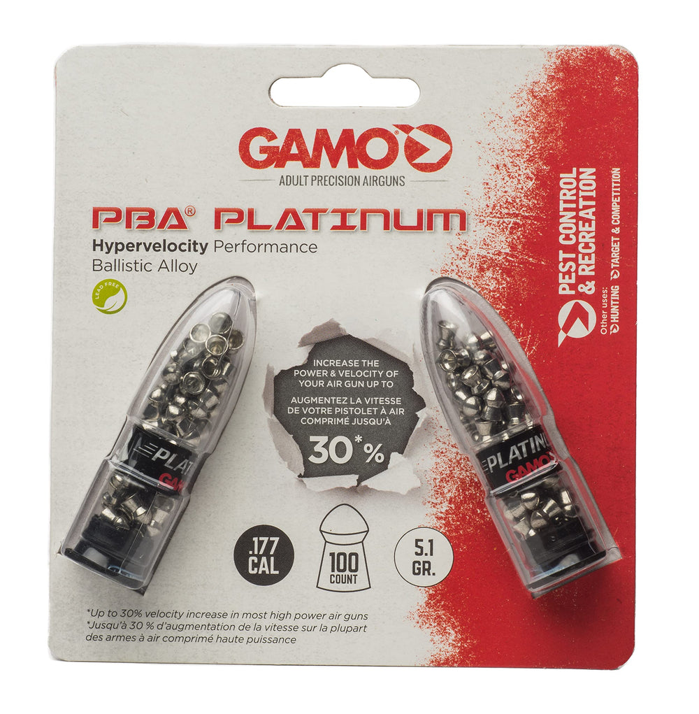 Gamo PBA Platinum .177 cal air gun pellets, 100-count
