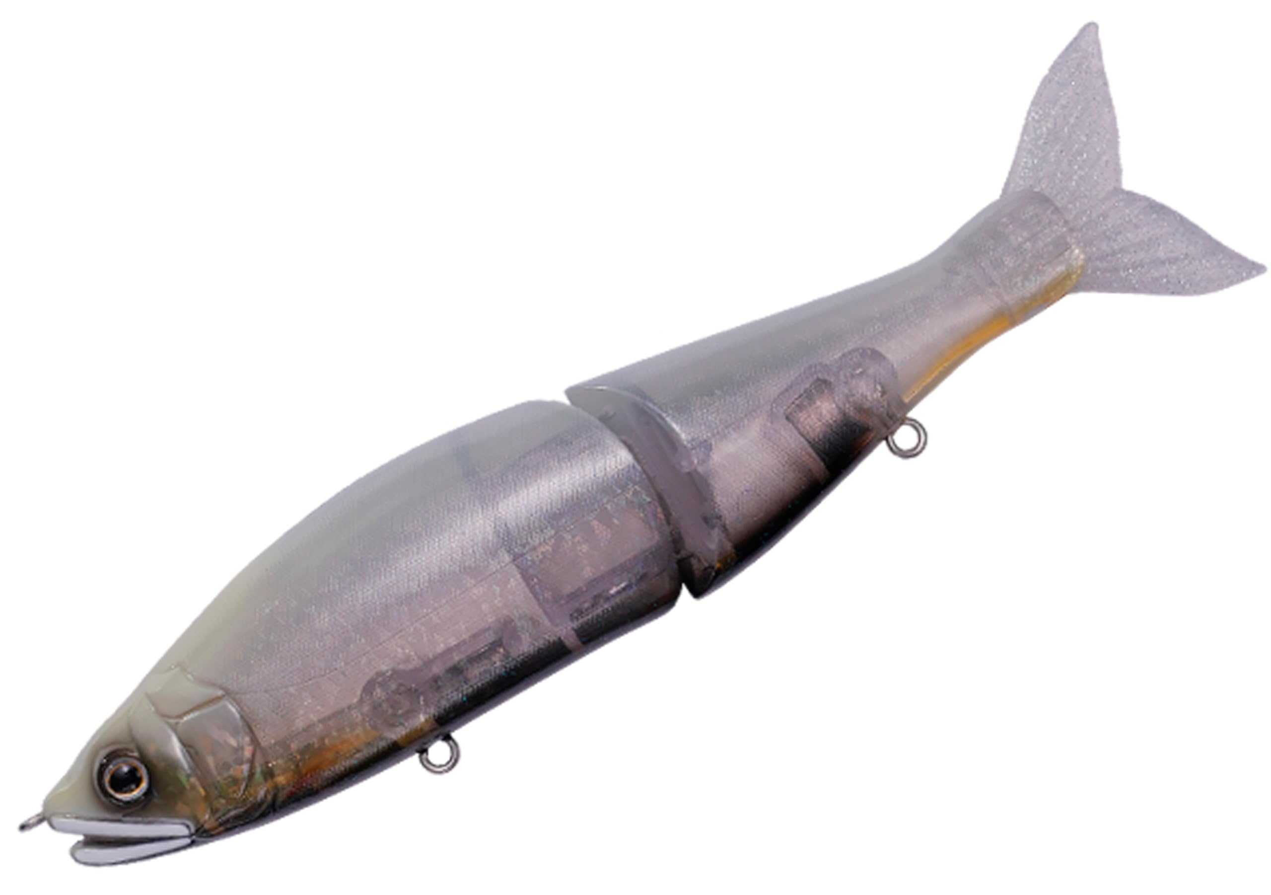 Gan Craft 178F-19 GachICON White Lure with sweep jointed claw action attracts bass