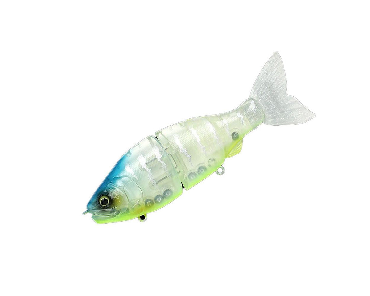 Gan Craft Jointed Claw Ratchet 144F #05 BB Clear Perch lure casting action