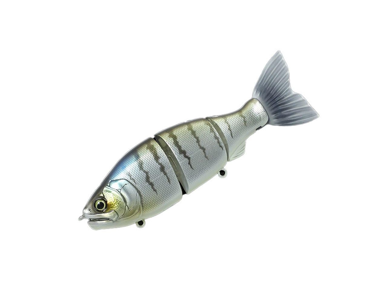 Gan Craft JOINTED CLAW Ratchet 144F #07 Wild Perch, front view shows compact control for precise retrieves.