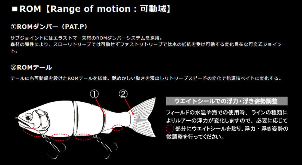 Gan Craft JOINTED CLAW Ratchet 144F #07 Wild Perch, rear action highlights sharp tail movement.
