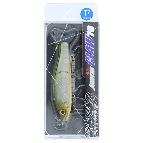 Gan Craft Sweetfish Jointed Claw 70F-04 Natural Ghost bait side profile, realistic swimming lure.