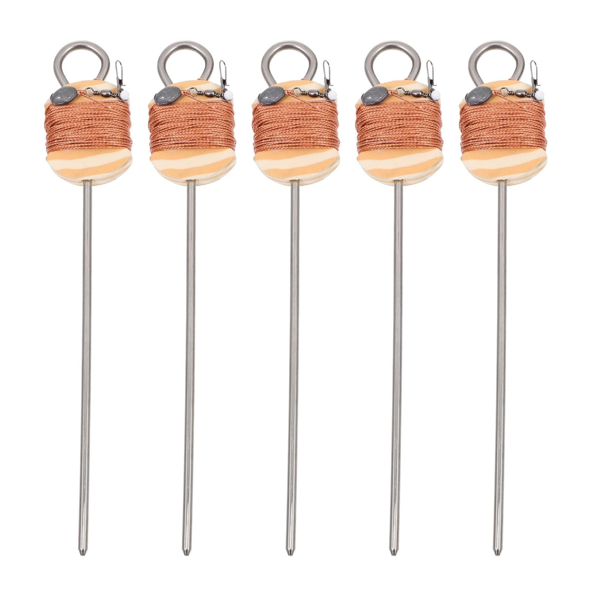 GANAZONO 5Pcs Hook Set for soft-shelled turtles enables versatile freshwater angling.