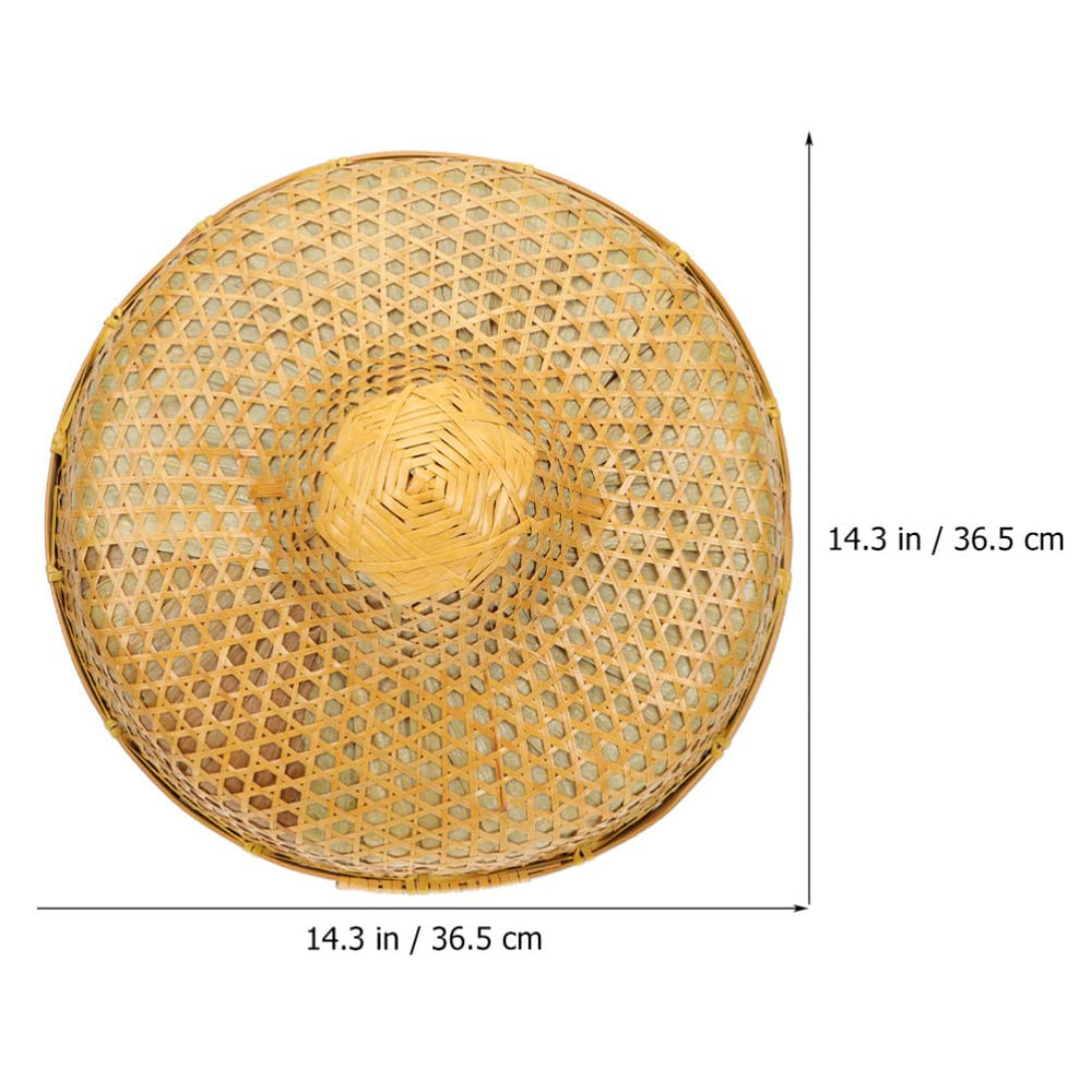 GANAZONO bamboo hat side profile highlights lightweight comfort