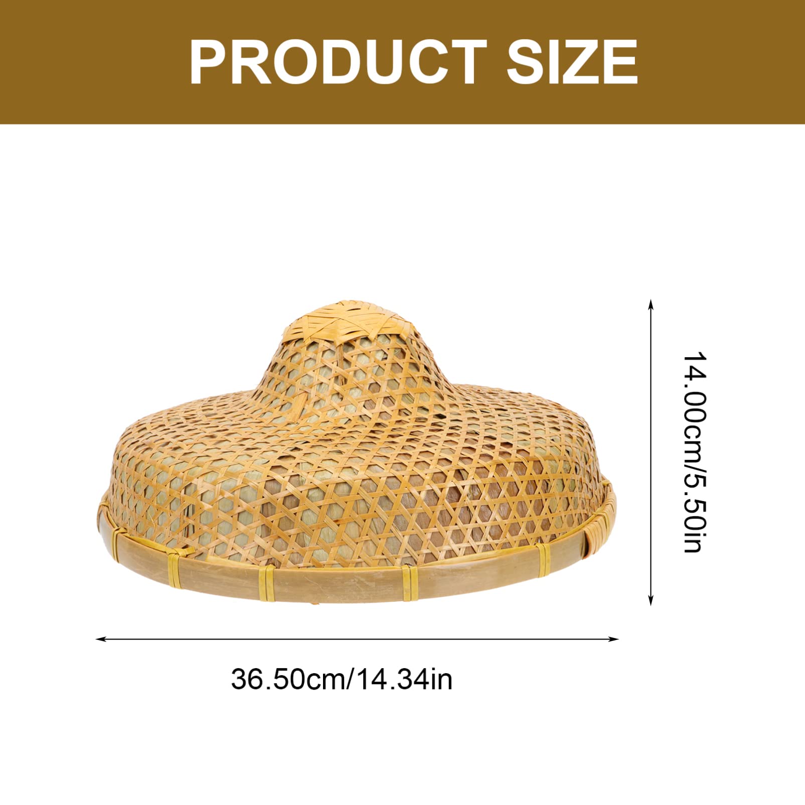 GANAZONO sun hat back view shows comfortable fit and secure silhouette.