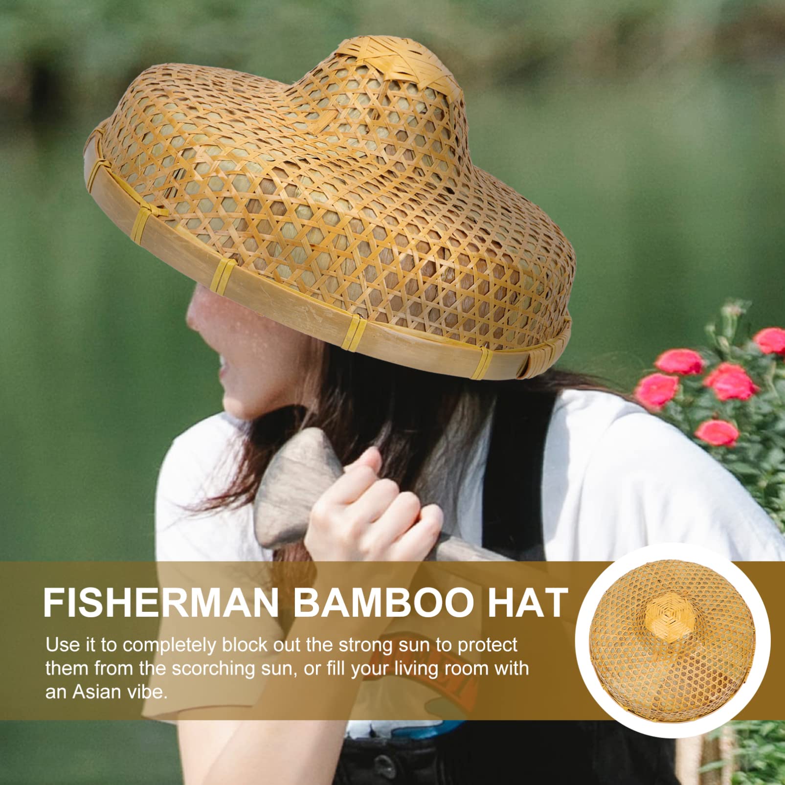 GANAZONO rain-proof hat keeps you dry during showers outdoors.