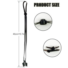 Hat strap dimensions: 8mm wide, 80cm long, 40cm folded