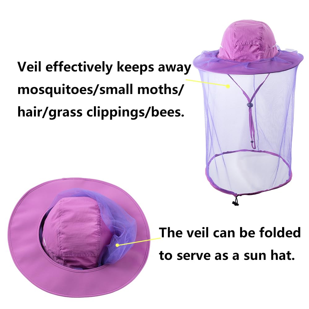 Beekeeping/garden hat protecting face with netting