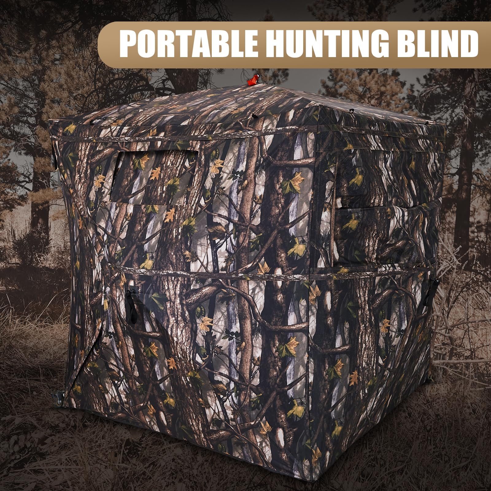 Garden Tailor hunting blind carrying bag makes transport quick and organized.