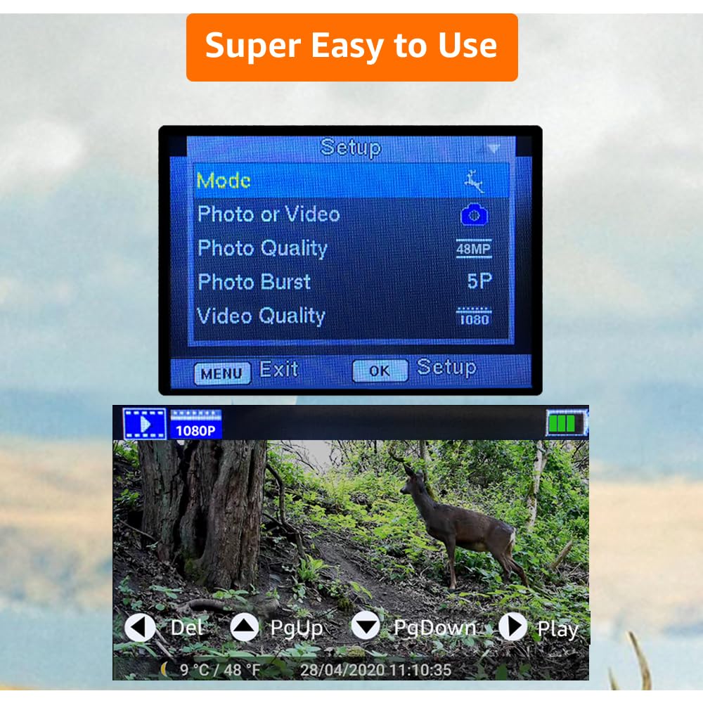 GardePro A3S no-glow infrared night vision in stealth mode.