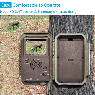 GardePro E5 90ft detection range enables early wildlife detection.