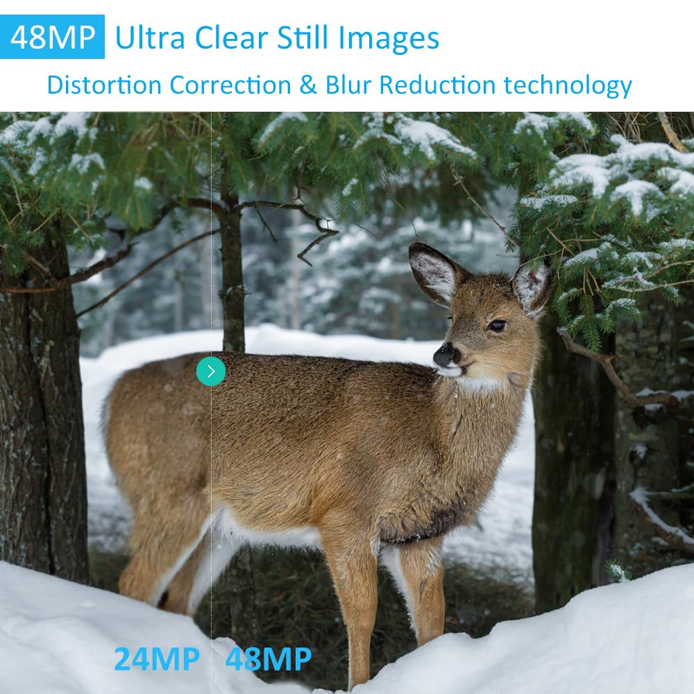 GardePro E5 detects motion at 0.1s for fast wildlife alerts.