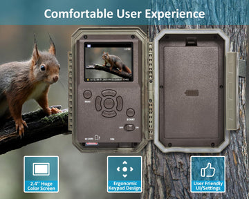 GardePro E5S IP66 waterproof design withstands harsh outdoor conditions.