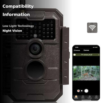 GardePro E6 captures 48MP stills for sharp wildlife identification.