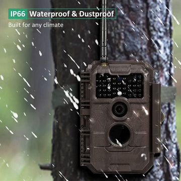 GardePro E6 weatherproof housing enables durable field use.