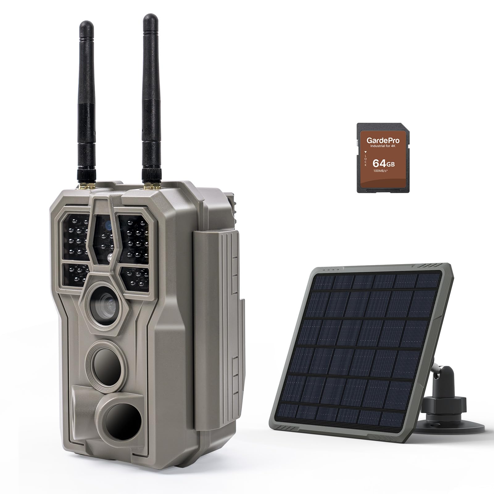 GardePro E8 2.0 front view for reliable wildlife monitoring.