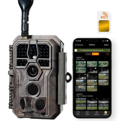 GardePro X50S front view on trail camera enables real-time monitoring.