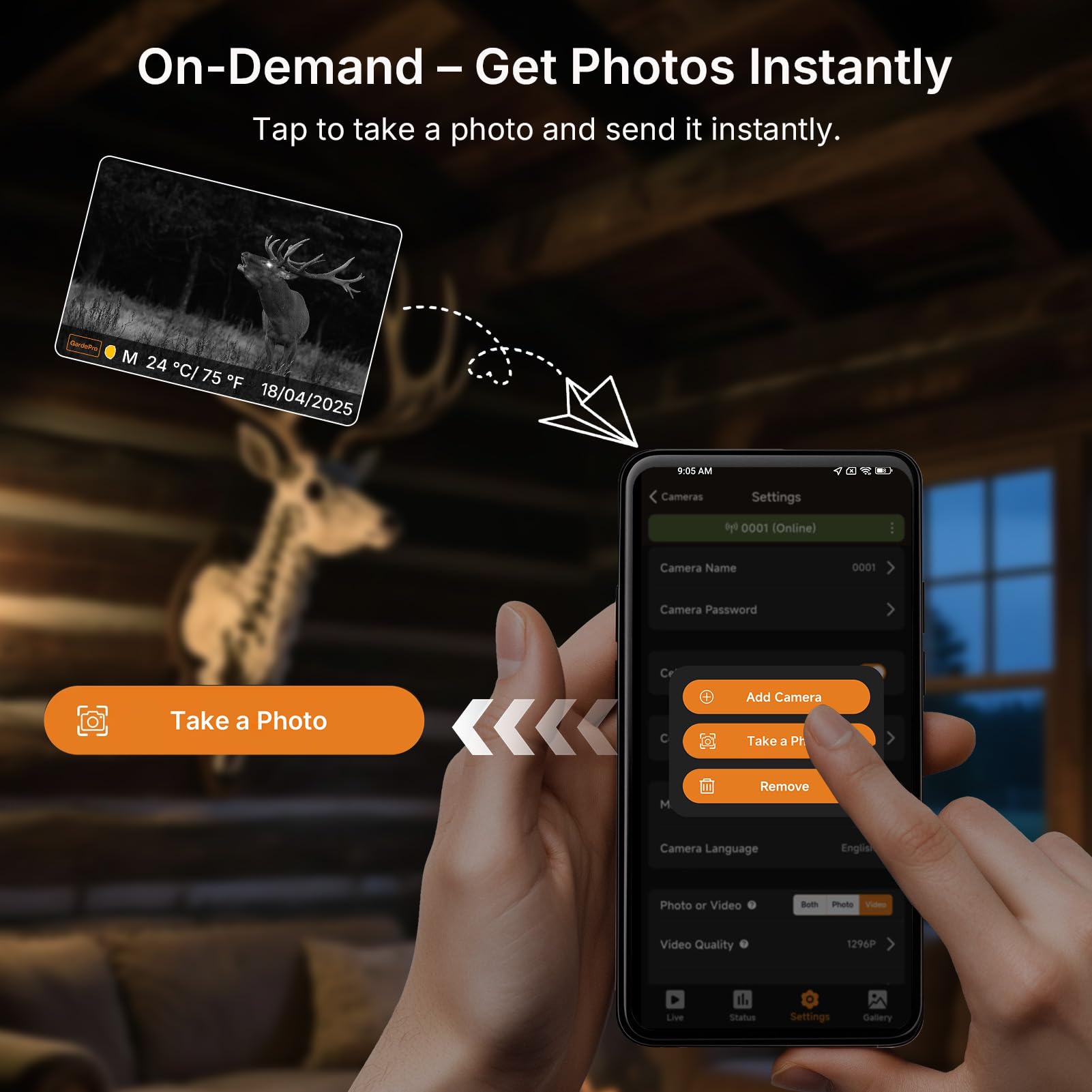 GardePro X66 Pro no-glow night vision captures clear footage after dark.