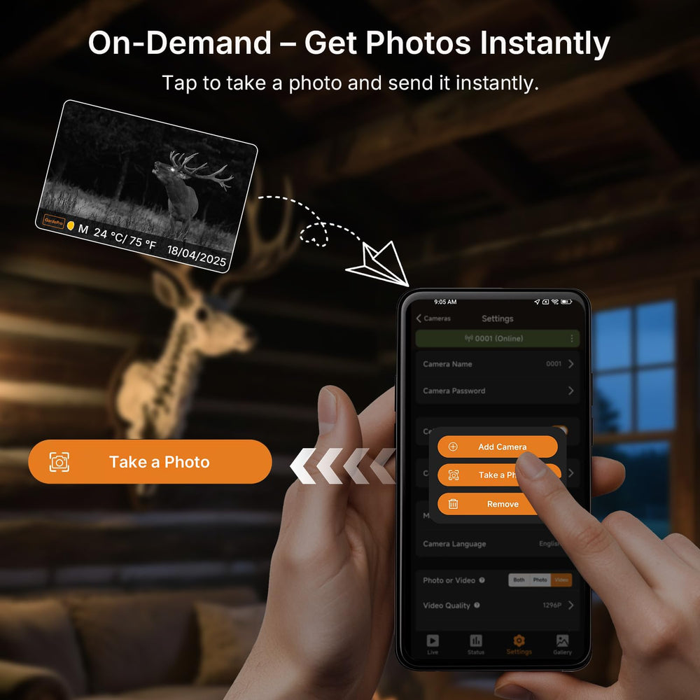 GardePro X66 Pro no-glow night vision captures clear footage after dark.