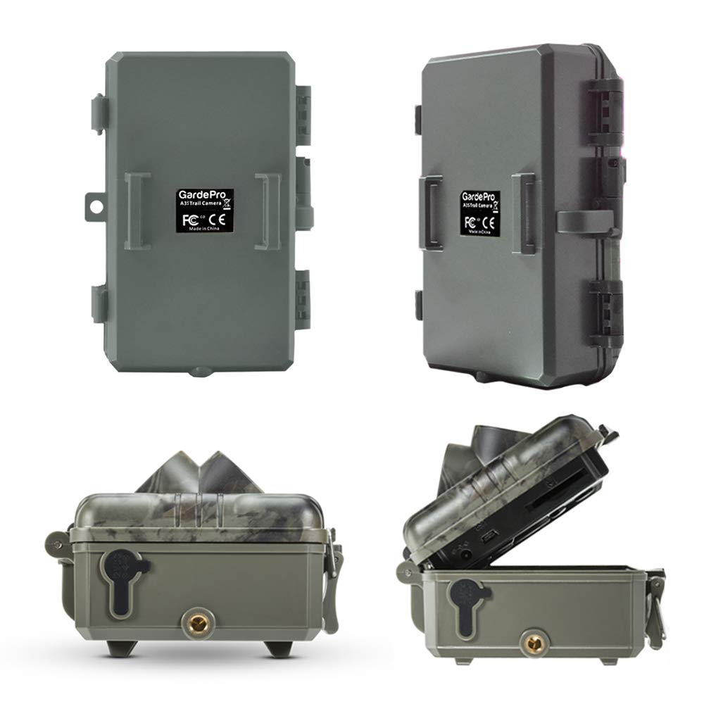 GardePro A3S is waterproof-ready with secure password protection and scheduling.