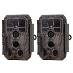 GardePro E5S trail camera front view showing compact housing for quick field setup.