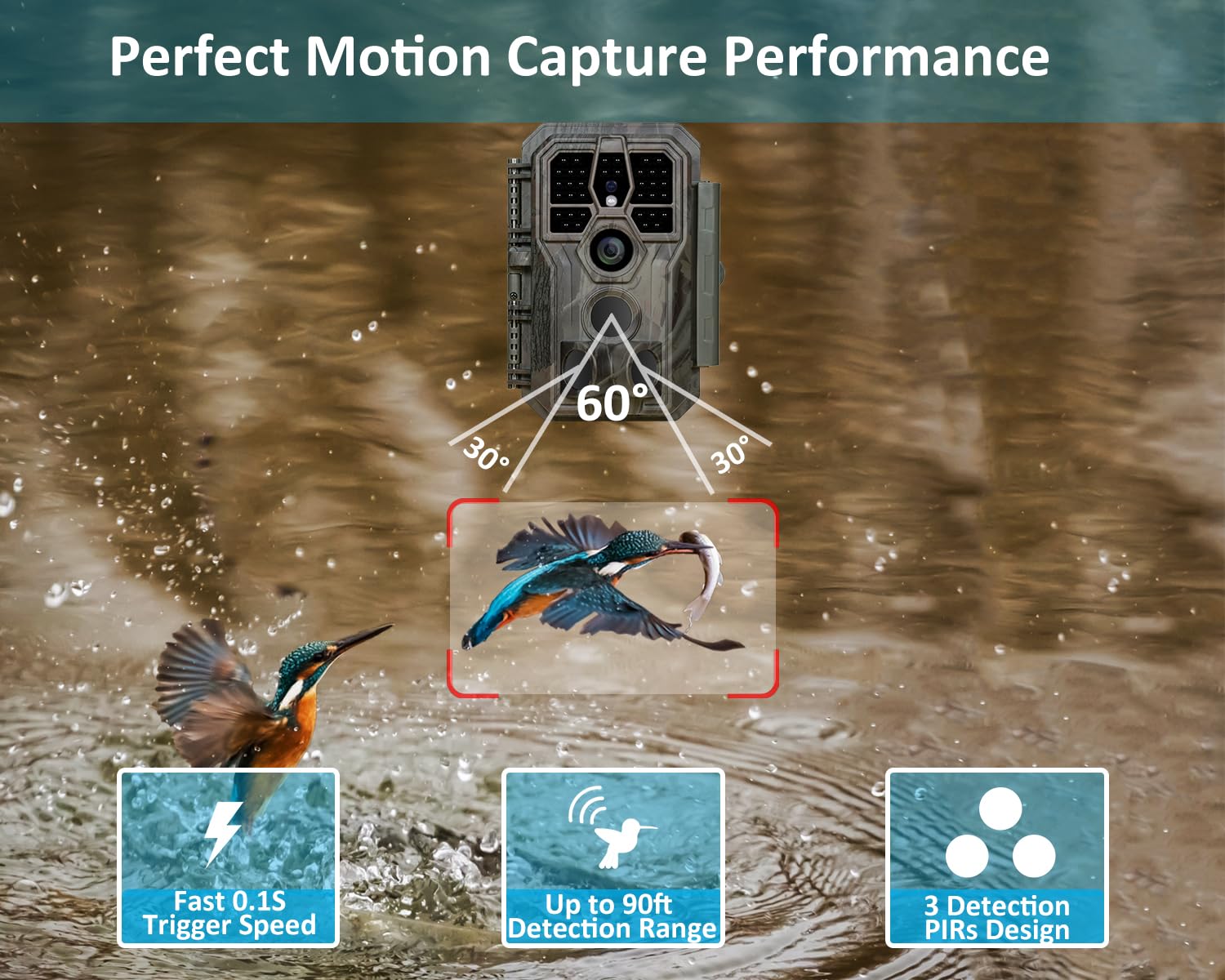 GardePro E5S is built with waterproof housing for outdoor reliability.