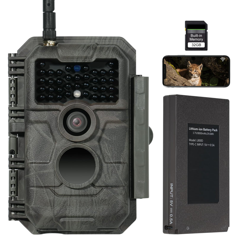 GardePro E6P Max battery 8000mAh for extended outdoor monitoring