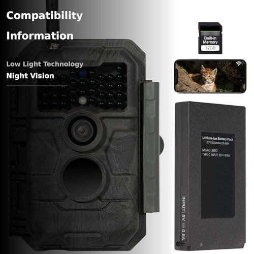 GardePro E6P Max WiFi Bluetooth connectivity enables quick image sharing via app