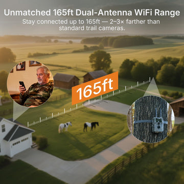 GardePro E6+ captures crisp 64MP photos for detailed wildlife evidence.