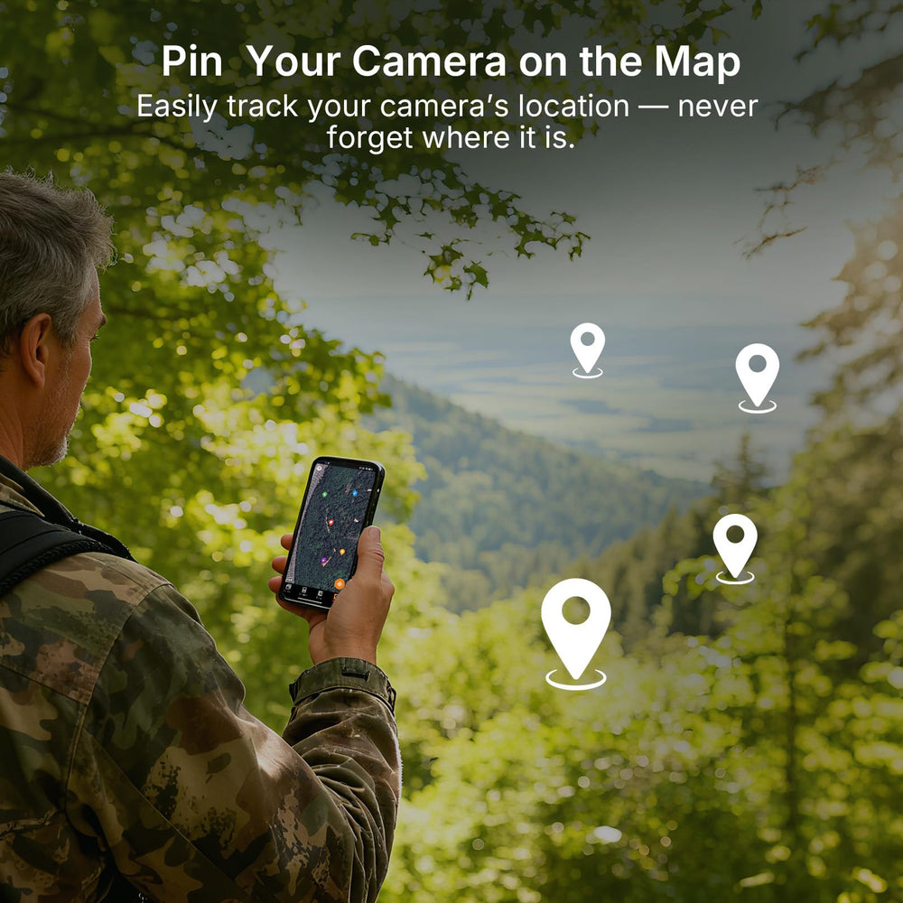 GardePro E6+ dual antennas enhance signal stability in open spaces.