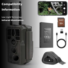 GardePro E8 2.0 Pro app control enables Live View and fast downloads.