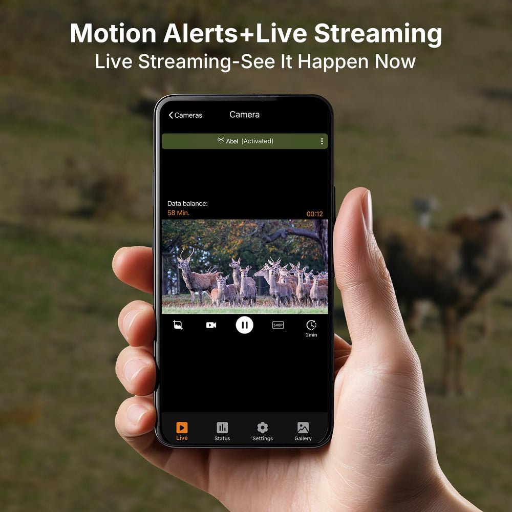 GardePro X60 Pro Max On-Demand requests deliver HD images when needed