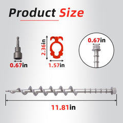 GarfatolRv ground anchor spiral blades aiding fast driving