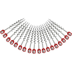 GarfatolRv 18-pcs ground anchors kit for secure outdoor tents and swings against wind.
