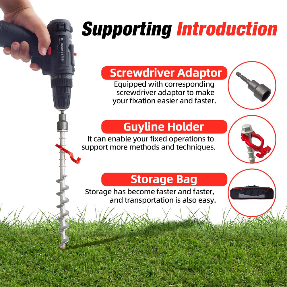 GarfatolRv heavy-duty tent stake penetrating tough soil for stability