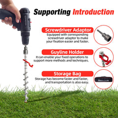 GarfatolRv heavy-duty tent stake penetrating tough soil for stability