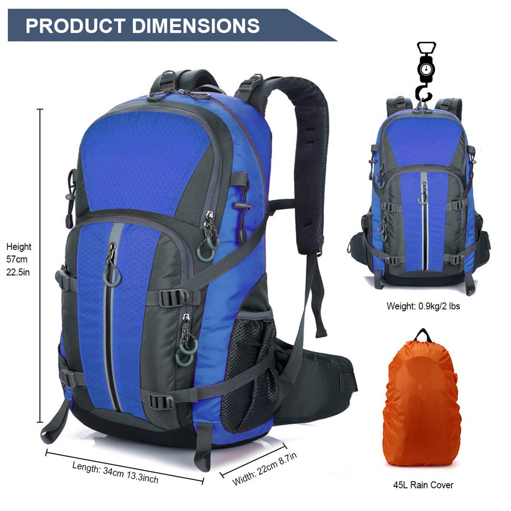 Garloben 40L backpack adjustable shoulder straps for comfort on long hikes