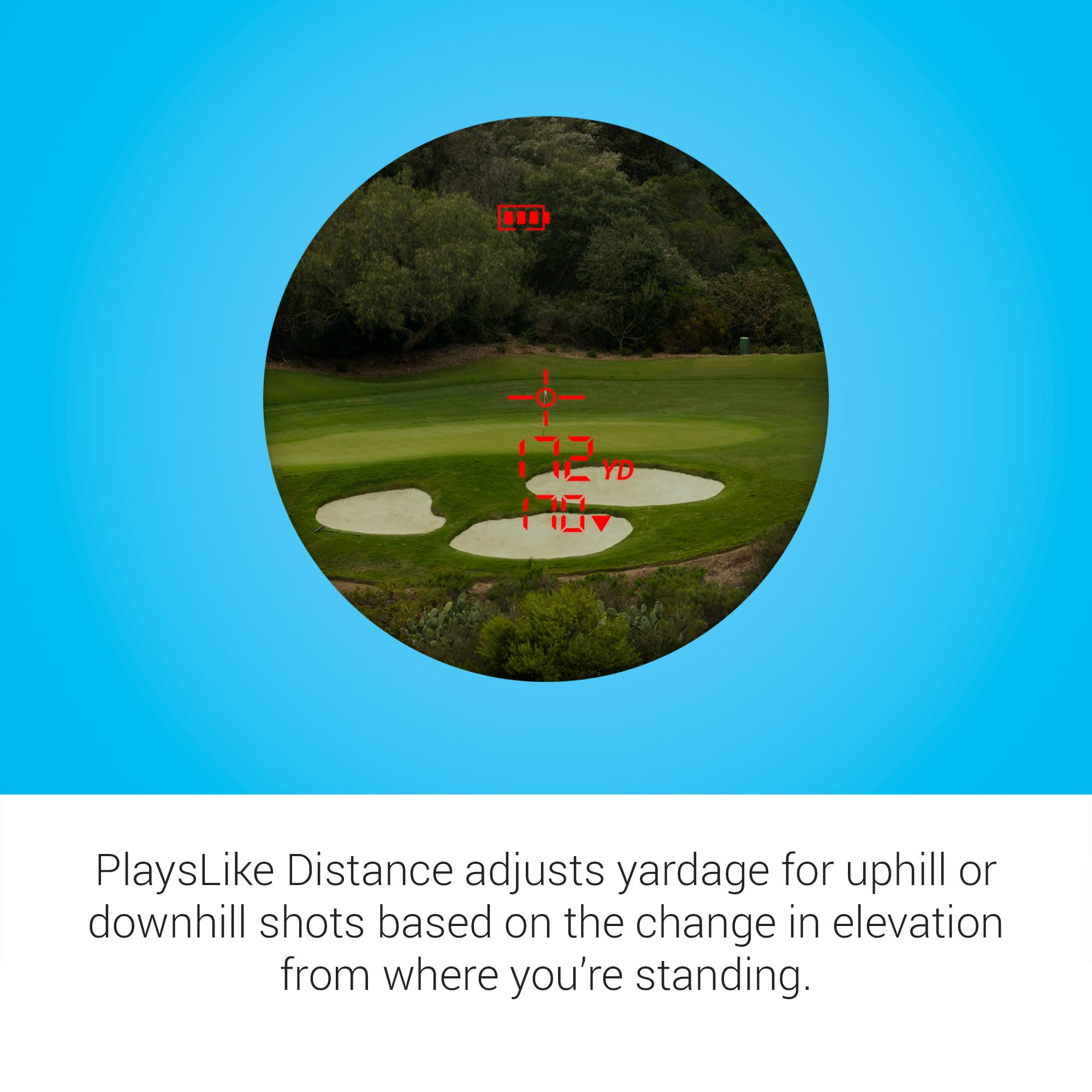 Garmin Approach Z30 magnetic cart mount for easy on-cart ranging.