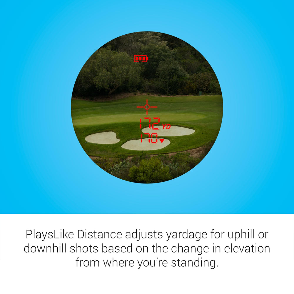 Garmin Approach Z30 magnetic cart mount for easy on-cart ranging.