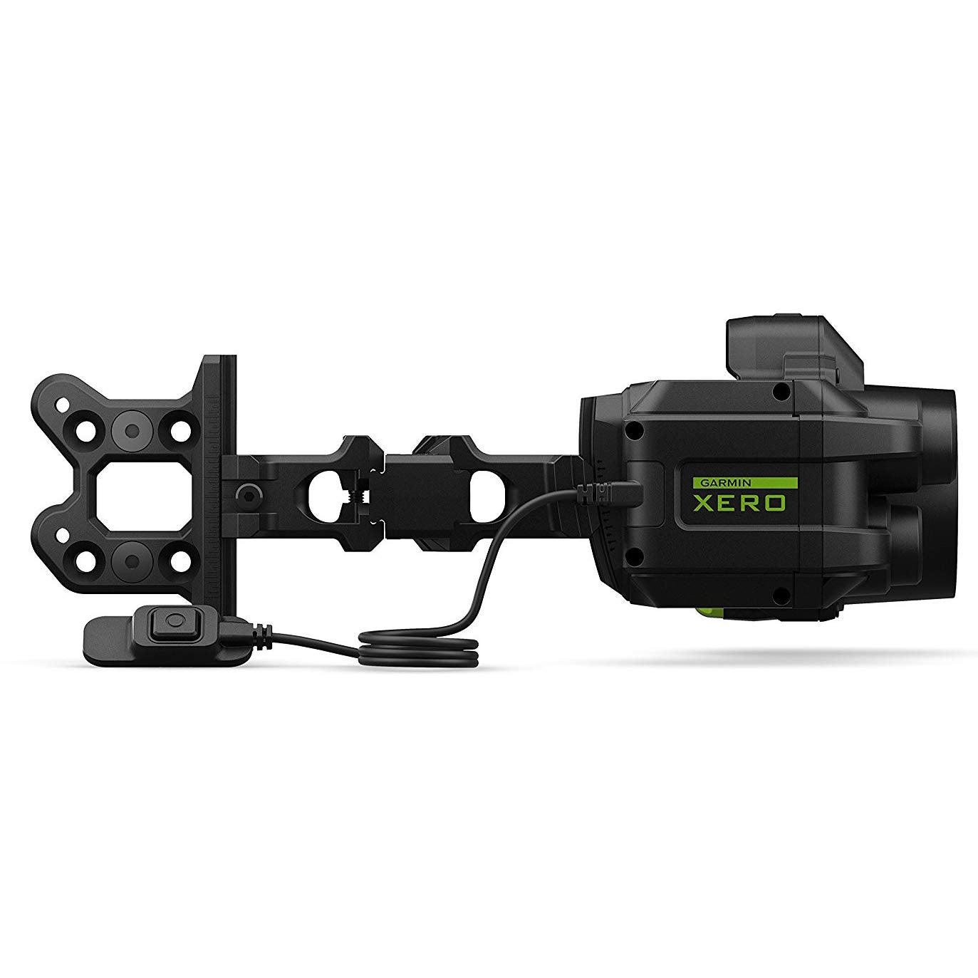 Garmin Xero A1 bow sight front view with LED pins for unobstructed targeting