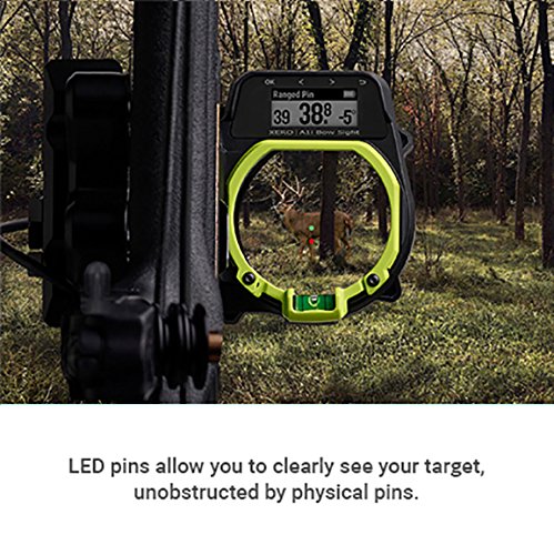 Garmin Xero A1i left-handed setup for ergonomic, precise range and shot alignment.