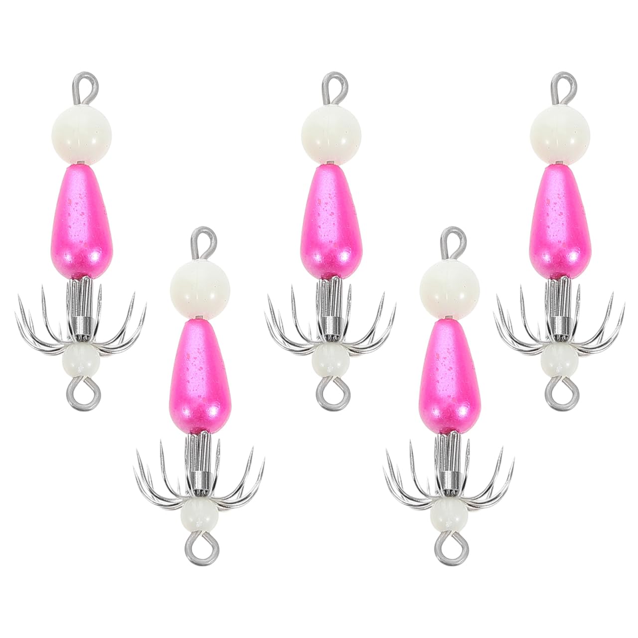 Garneck night glow octopus hook set, enhanced night visibility for sea fishing.